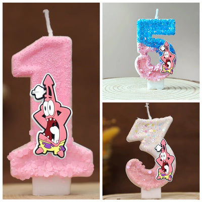 Bougie d'anniversaire Bob l'Éponge : Patrick Star