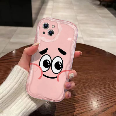 iPhone Hülle Patrick der Seestern – Pink (Süßes Gesicht)