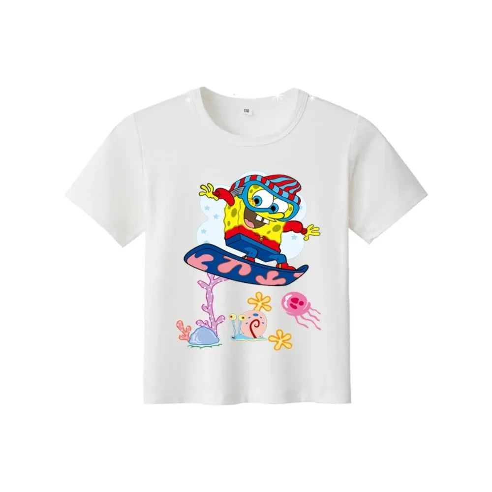 T-Shirt SpongeBob Schwammkopf – Surf-Spaß