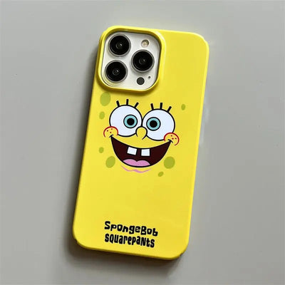 iPhone Hülle SpongeBob Schwammkopf – Pastellgelb (Feine Linie)