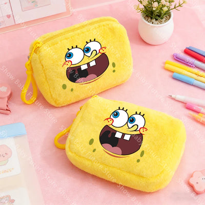 SpongeBob Plush Pouch - Super Soft Face