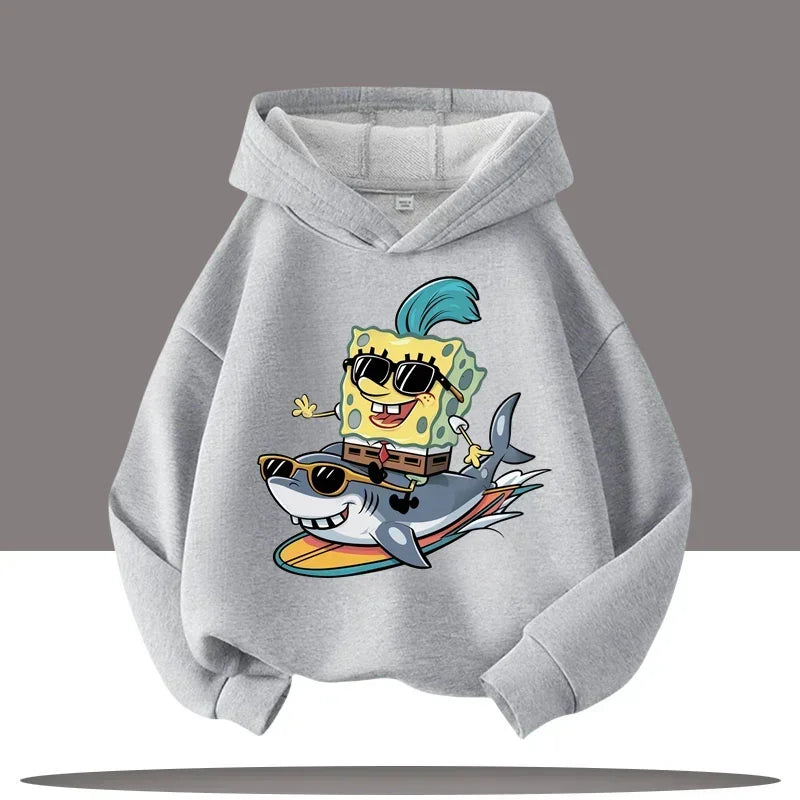 SpongeBob Grey Sweater - Mechanical Shark