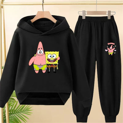 Ensemble Sport Noir Bob L'Éponge - Style Discret (Streetwear)