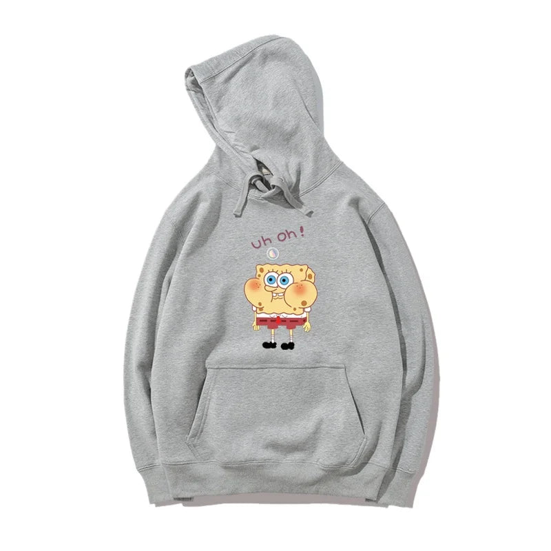 SpongeBob Heather Grey Sweatshirt - Basic & Comfortable