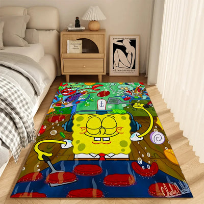 SpongeBob Schwammkopf Wohnzimmerteppich - Modell Koch-Bob