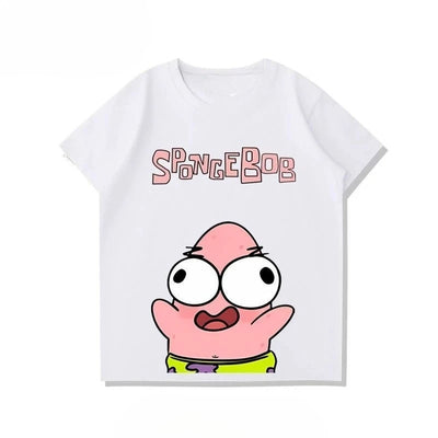 T-Shirt SpongeBob – Patrick erstaunt Weiß