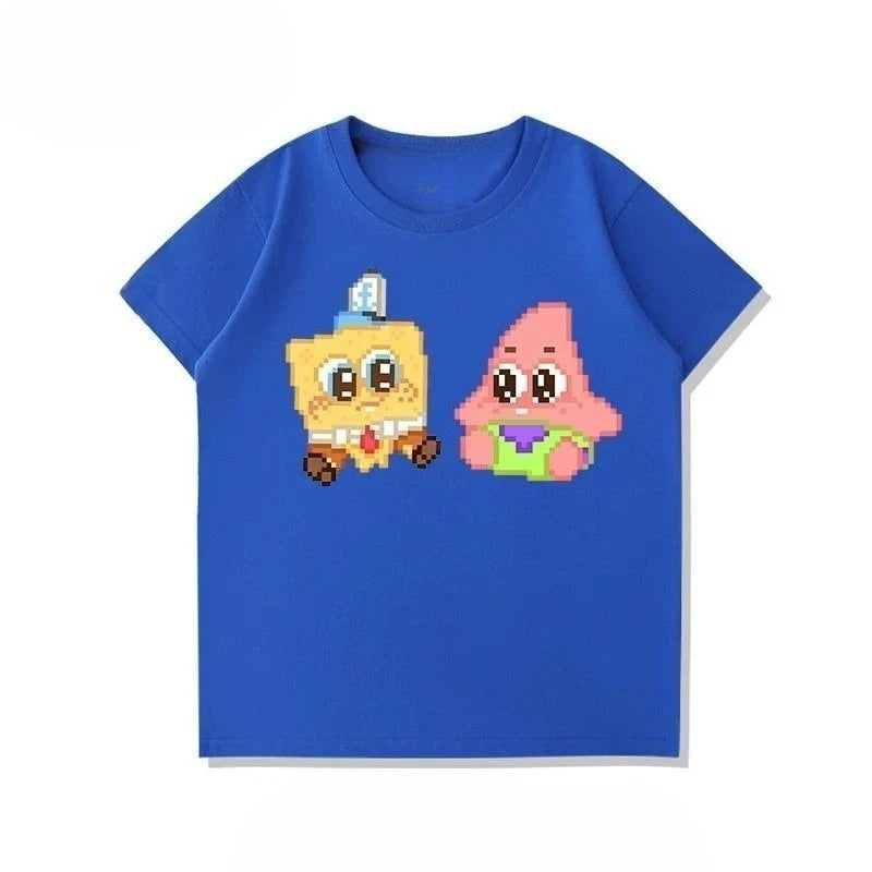 T-Shirt SpongeBob – Kawaii Duo Königsblau
