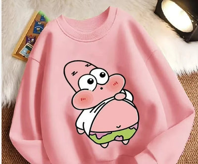 Sweat col rond rose Patrick : Patrick gourmand