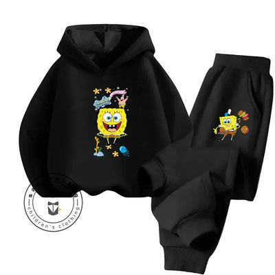 Tenue de Sport Bob L'Éponge - Noir (Set 2 Pièces)