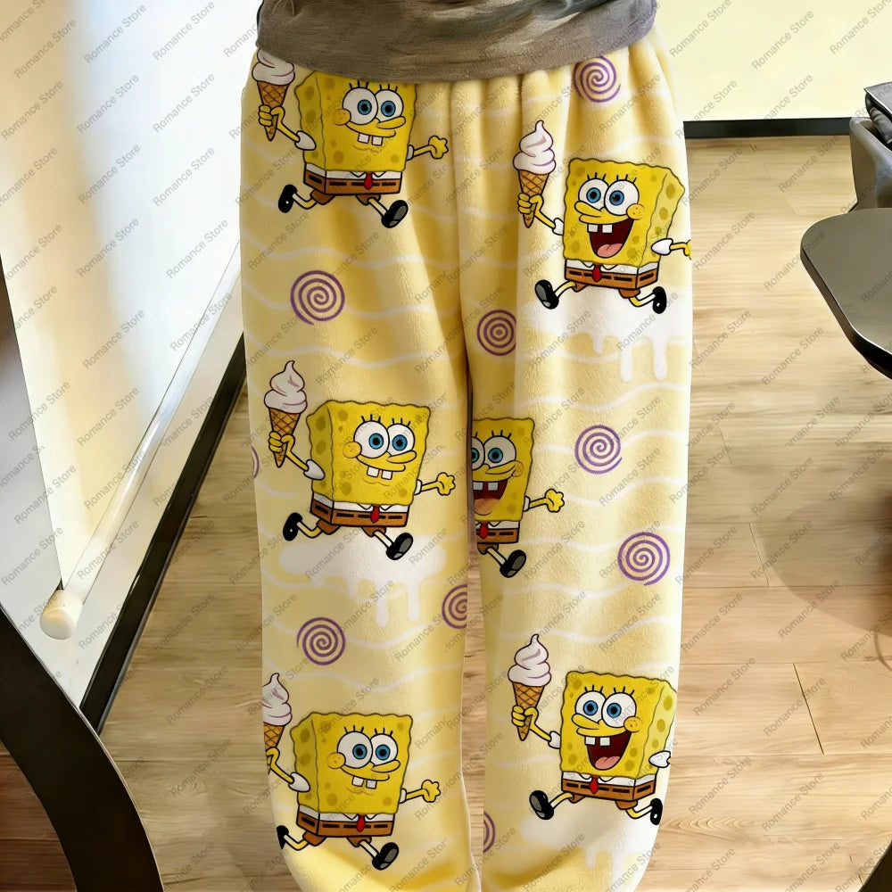 Spongebob Schlafanzughose - Modell Pattern Spongebob Gelb