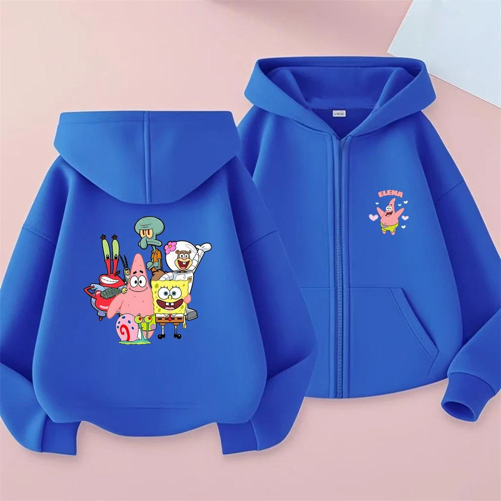 Veste de Sport Enfant Bob L'Éponge - Bleu Roi