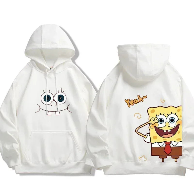 White SpongeBob Hoodie - SpongeBob Head (Soft Eyes)