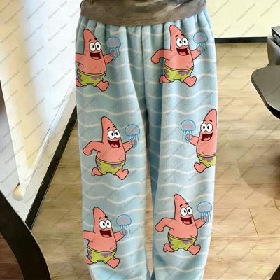 SpongeBob Pyjamahose - Muster Patrick Blau