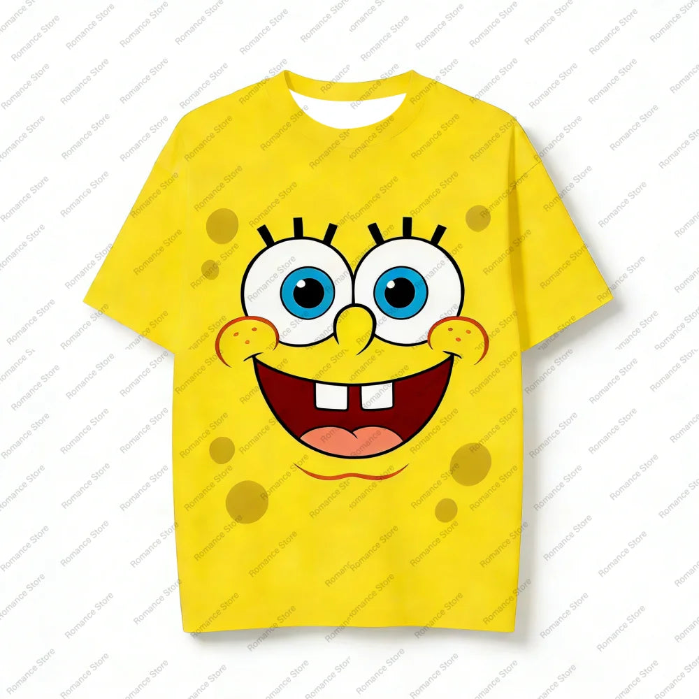 Schlaf-T-Shirt Spongebob Schwammkopf - Glückliches Gesicht (nur Oberteil)
