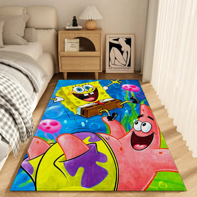 SpongeBob Schwammkopf Wohnzimmerteppich – Riesen-Patrick- & Bob-Modell