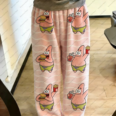 SpongeBob Pyjama-Hose – Modell Pattern Patrick Rose
