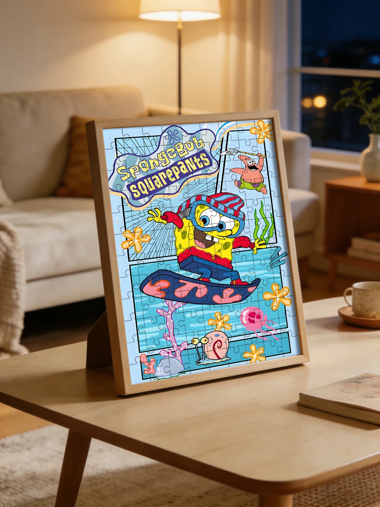 Puzzle SpongeBob – Skateboard-Fahrt