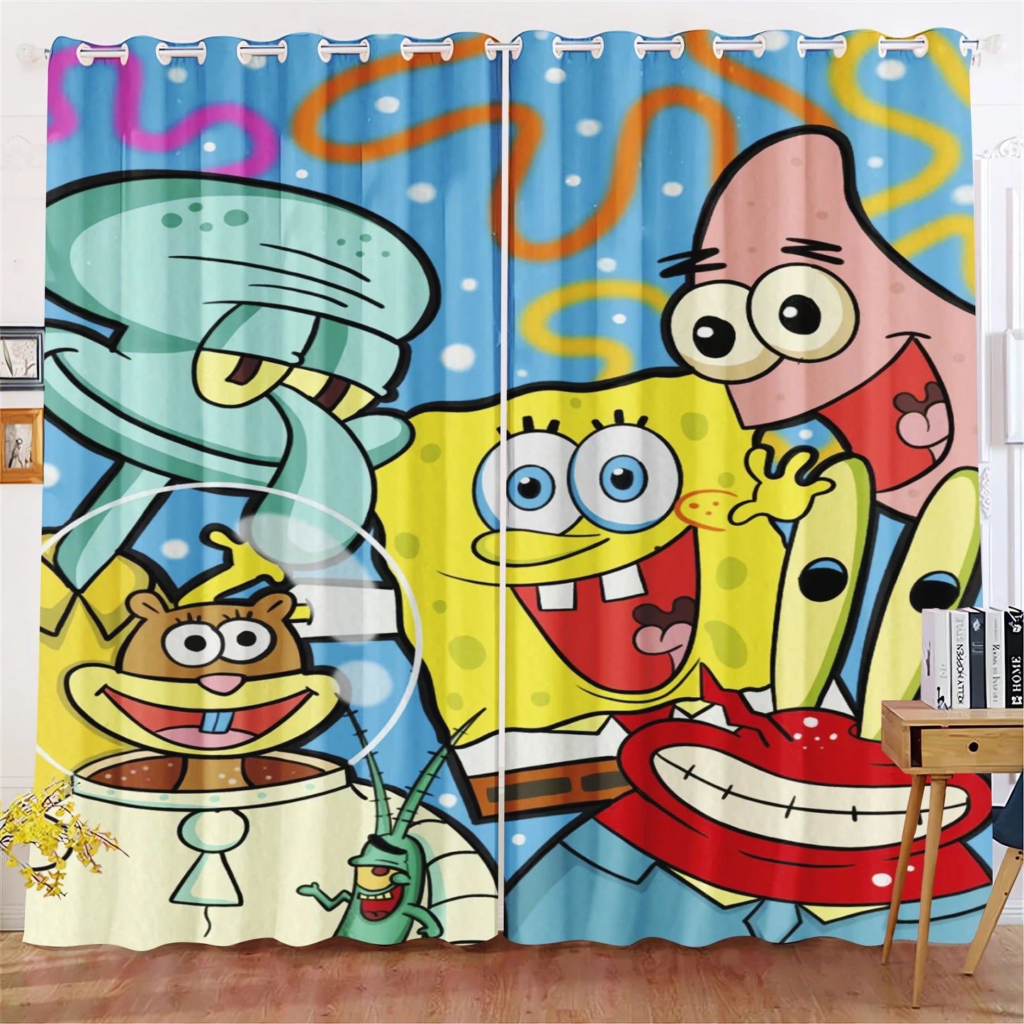 SpongeBob Schwammkopf Vorhang - Graffiti-Collage