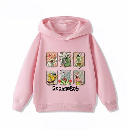 Hoodie Jaune Bob L'Éponge - Mosaïque Émotions