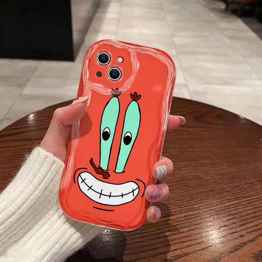 Coque iPhone Mr. Krabs - Rouge Brillant (Silicone)