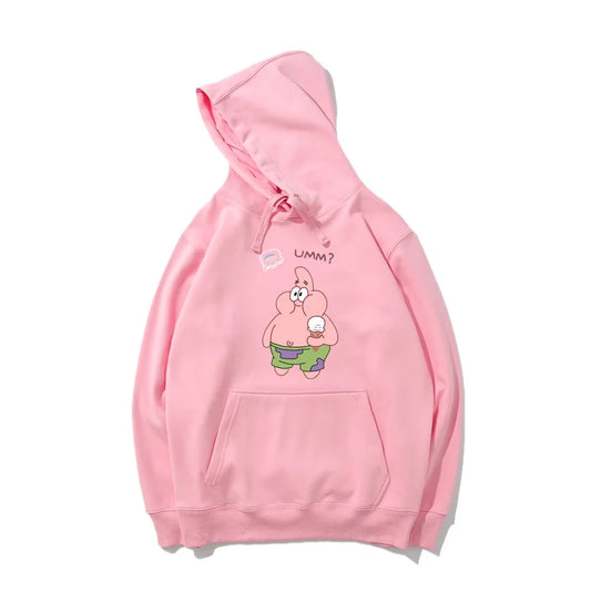Rosa Kapuzenpullover Patrick – Der Feinschmecker (Burger)