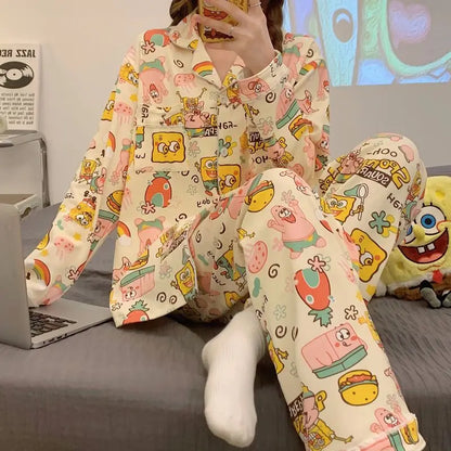 SpongeBob Schlafanzug – Damen Home Wear Set