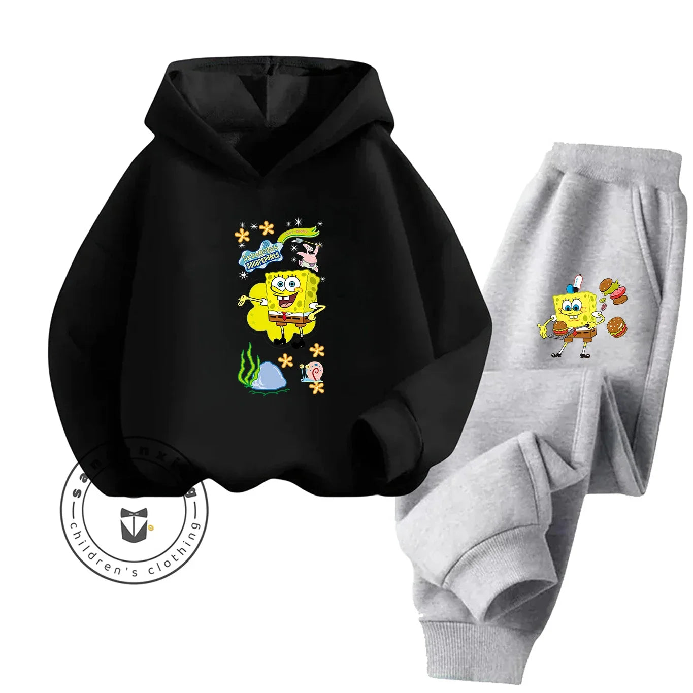 Ensemble Jogging Enfant Bob L'Éponge - Jaune Éclatant