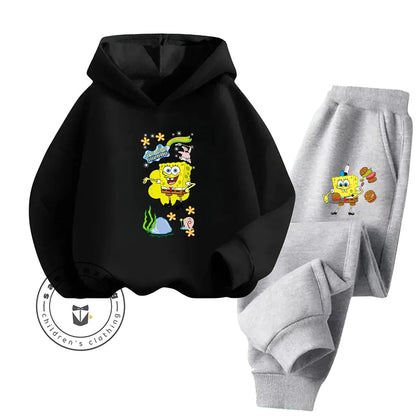 Ensemble Sport Bob L'Éponge - Jaune & Pantalon Noir