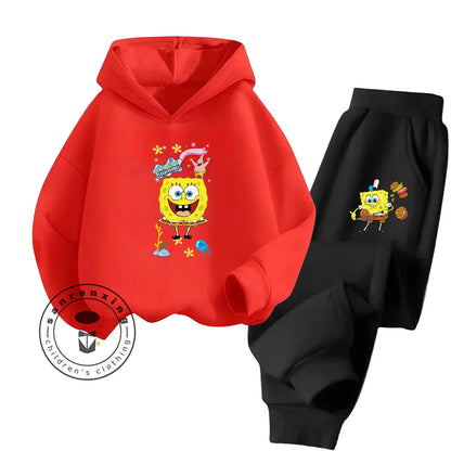 Ensemble Hoodie & Pantalon Bob L'Éponge - Rose