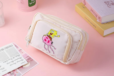 SpongeBob Schulmäppchen – Beige Kawaii