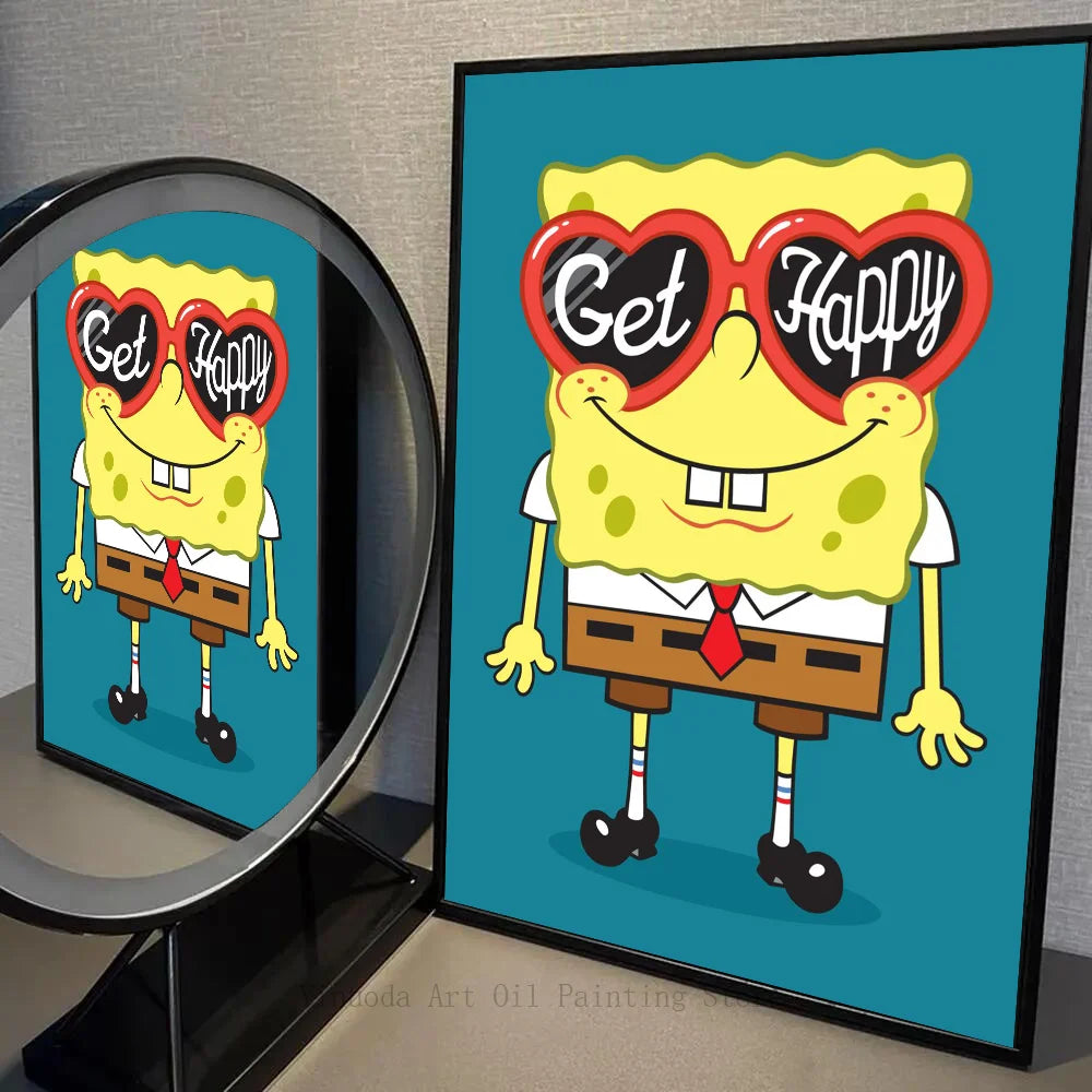 Poster Spongebob Schwammkopf - Brille Get Happy
