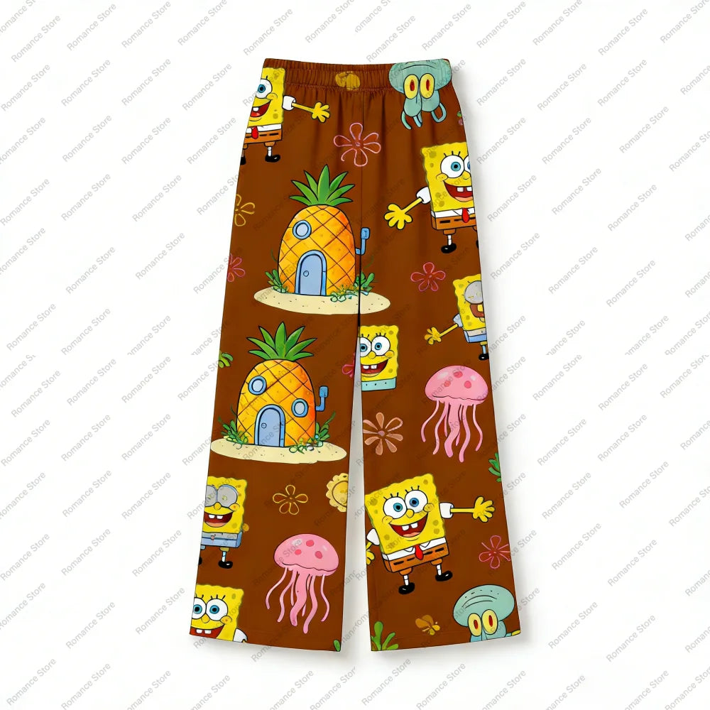 Spongebob Schlafhose - Ananas- & Unterwassermotiv
