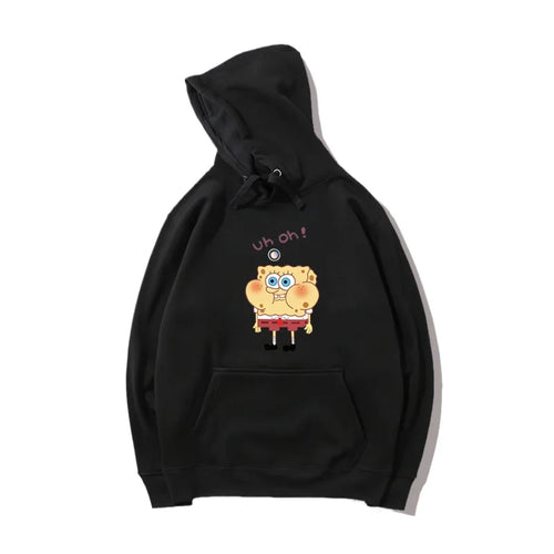Black SpongeBob Hoodie - Classic (Centered Logo)