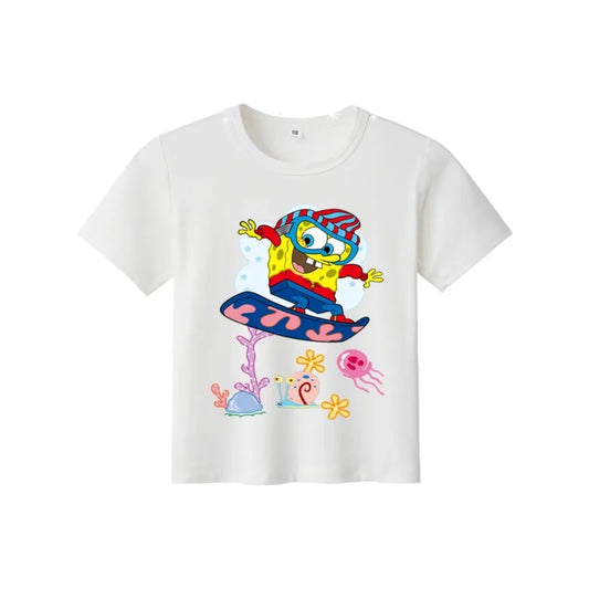 T-Shirt SpongeBob Schwammkopf – Surf-Spaß