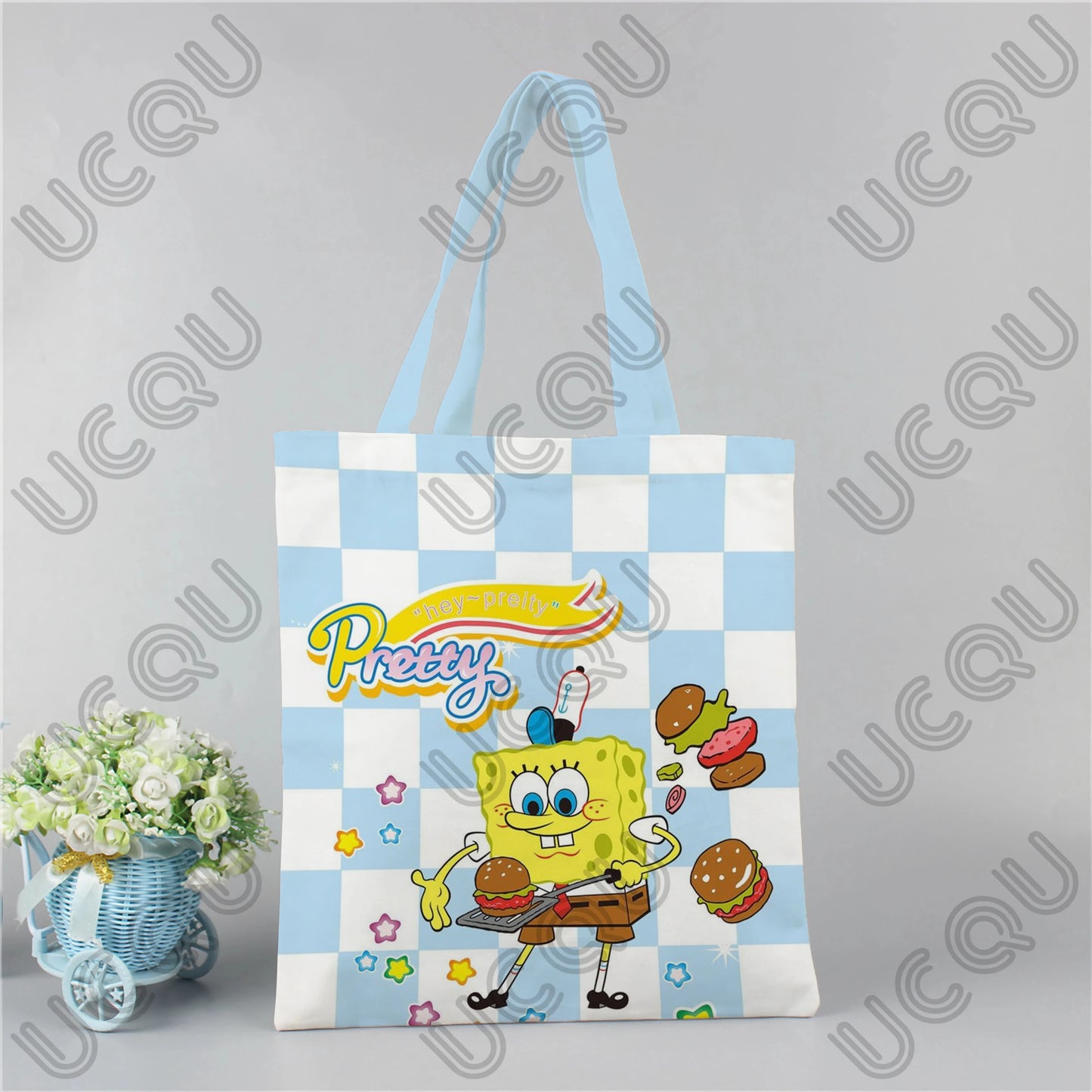 SpongeBob Tote Bag - Mischievous Face Zoom Model