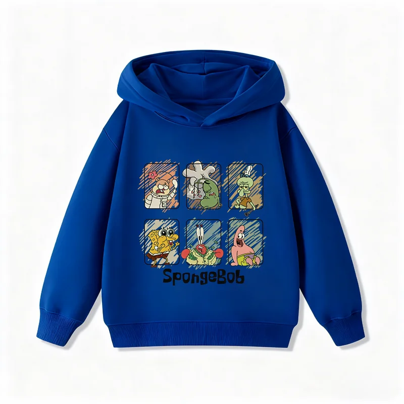 SpongeBob Blue Hoodie - Comic Strip (6 Expressions)