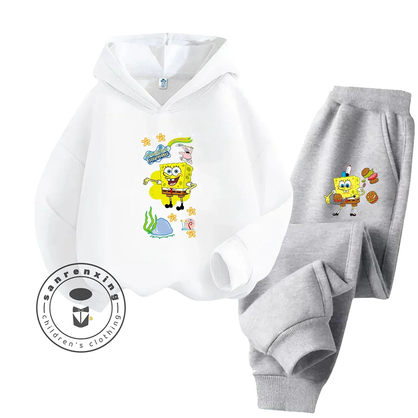 Ensemble Hoodie & Pantalon Bob L'Éponge - Rose