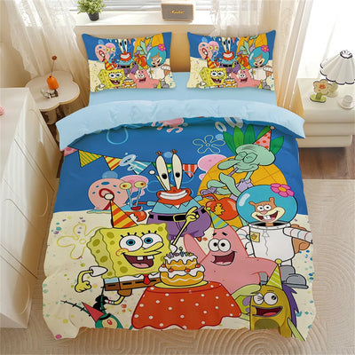 SpongeBob Duvet Cover Set - Bikini Bottom Party Model