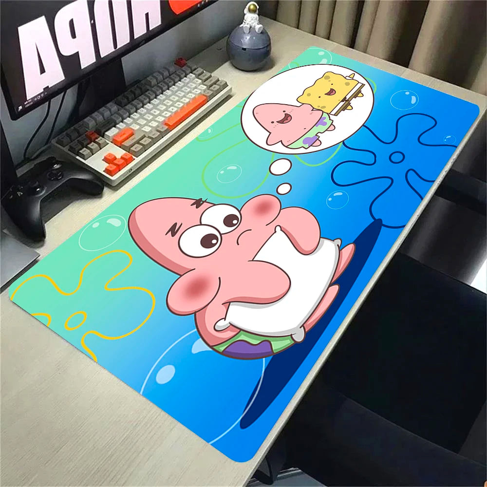 Tapis de souris XXL Bob l'Éponge : Patrick en mode relax