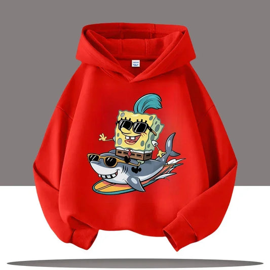 Roter SpongeBob Pullover – Wilde Fahrt