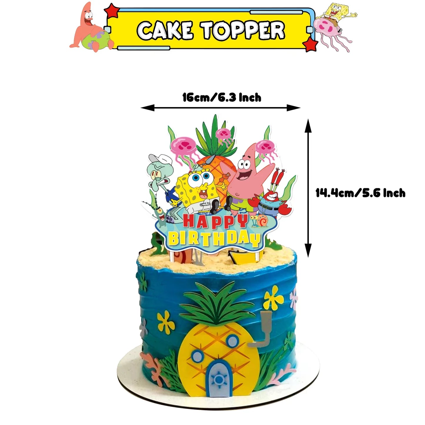 SpongeBob Schwammkopf Brille - Party-Stil