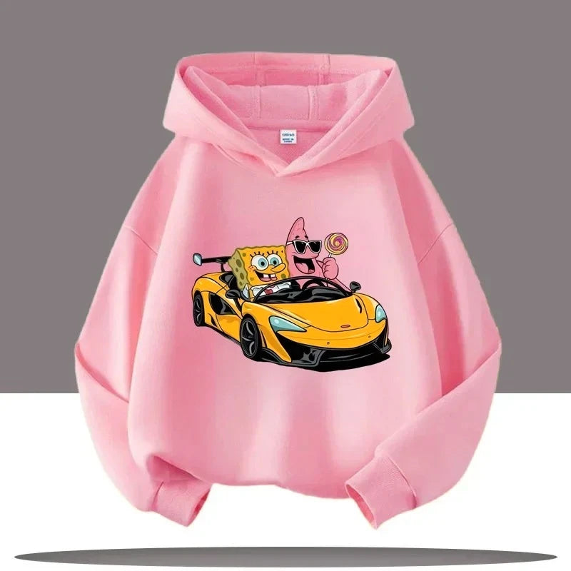 SpongeBob Pink Sweatshirt - Road Trip to Bikini Bottom