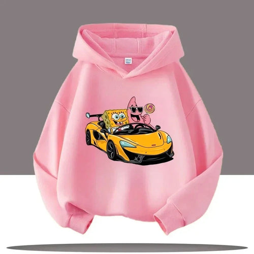SpongeBob Pink Sweatshirt - Road Trip to Bikini Bottom
