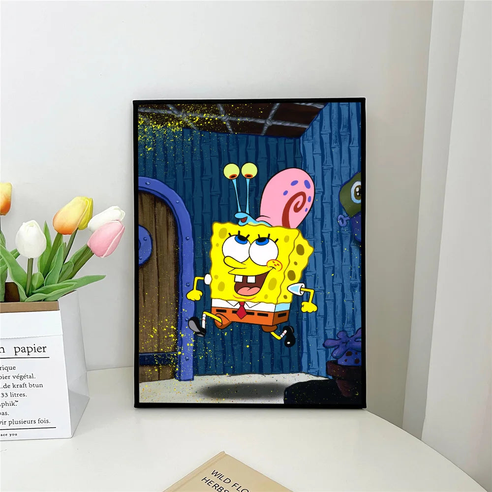Poster Spongebob Schwammkopf – Spaziergang mit Gary