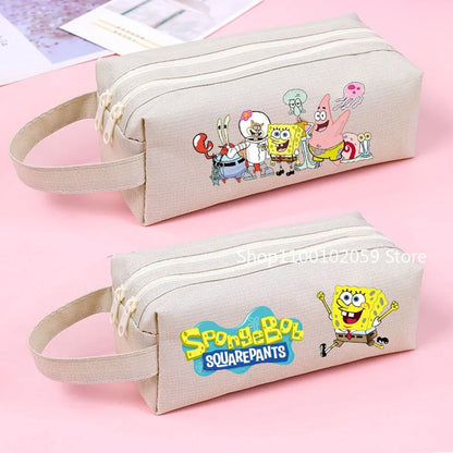 SpongeBob SquarePants Pencil Case - Double Compartment Model