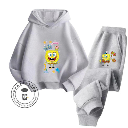 Ensemble Contrasté Bob L'Éponge - Blanc & Pantalon Noir