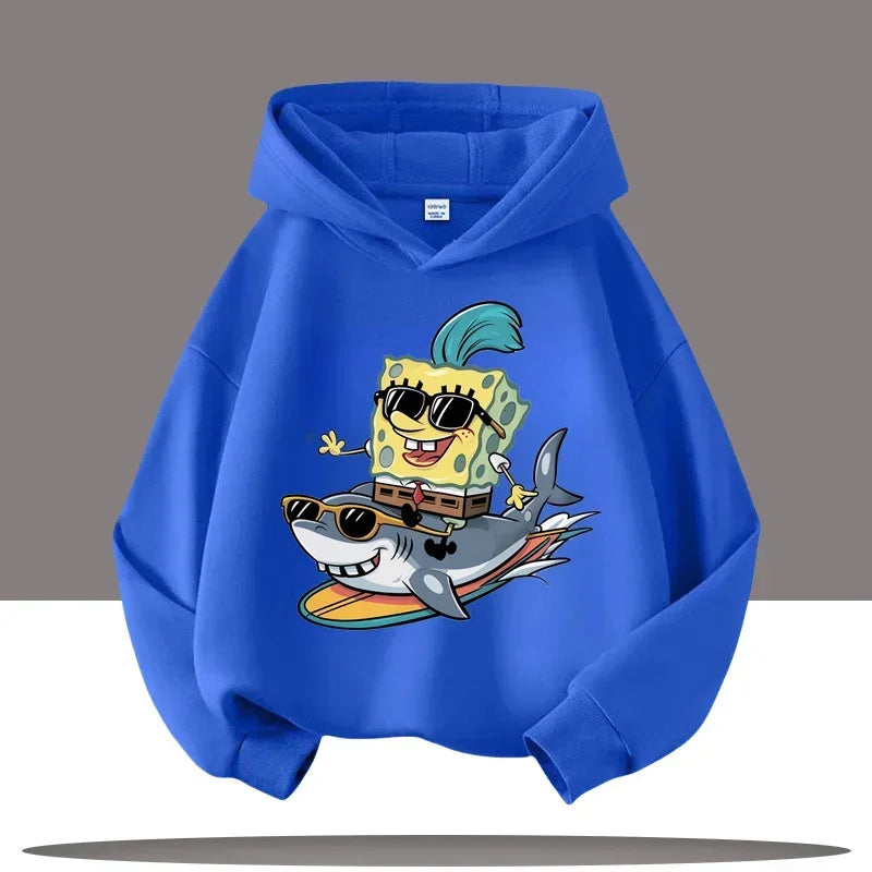 SpongeBob SquarePants Royal Blue Hoodie - Shark Rodeo (Surf)