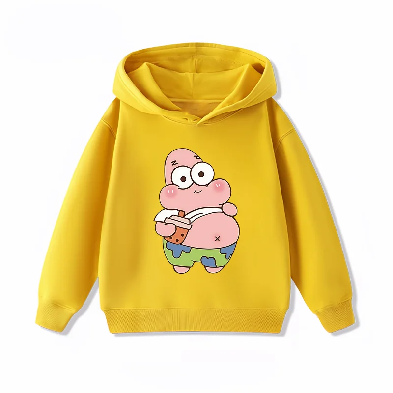 Yellow Patrick the Star Hoodie - Snack Time