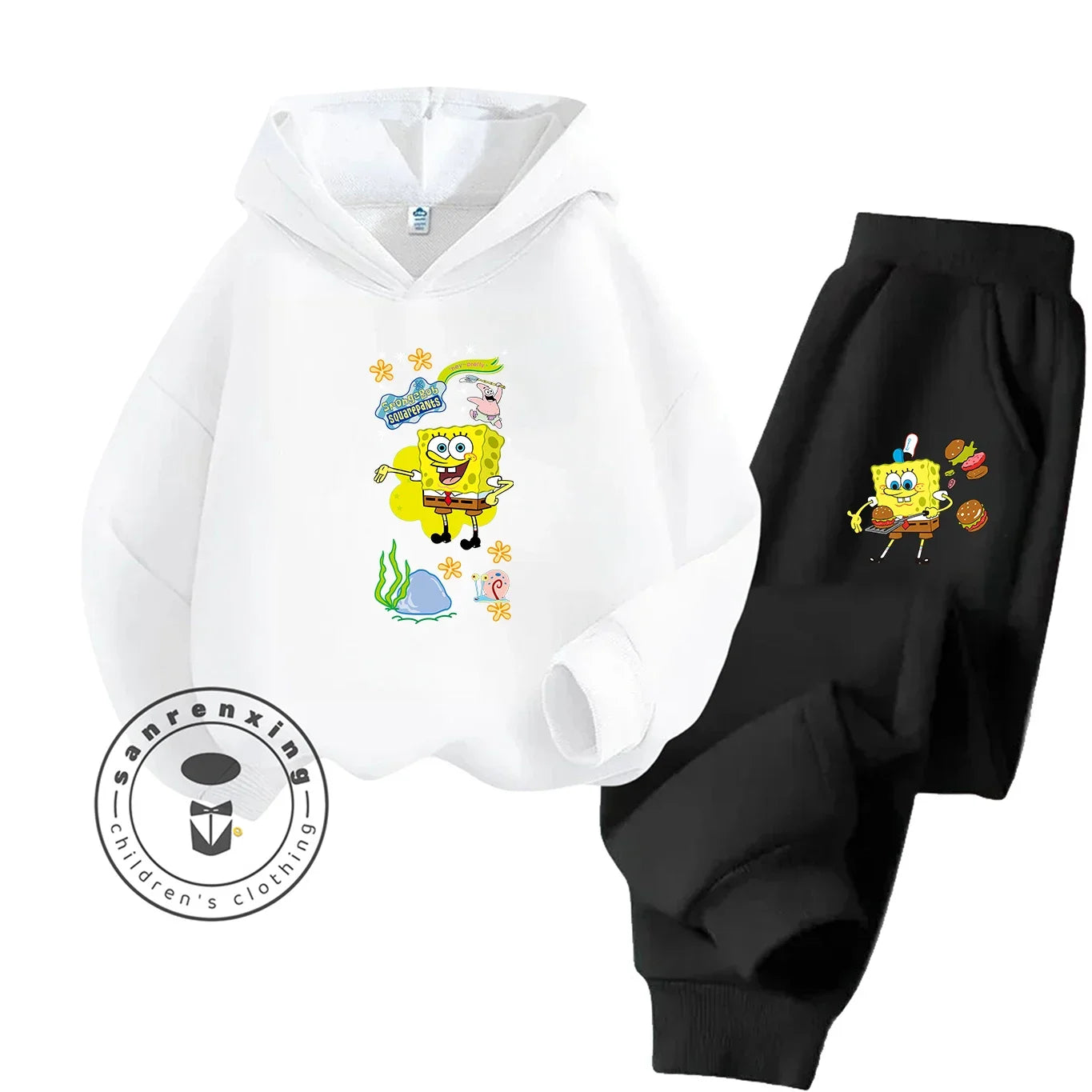 Ensemble Sport Bob L'Éponge - Bleu Roi & Pantalon Noir