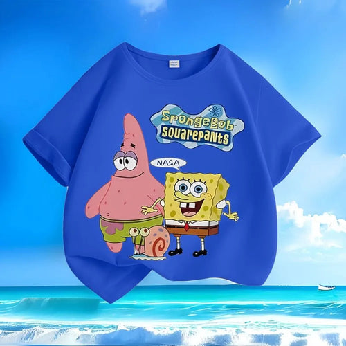 Spongebob T-Shirt - Blaues Sommer-Duo
